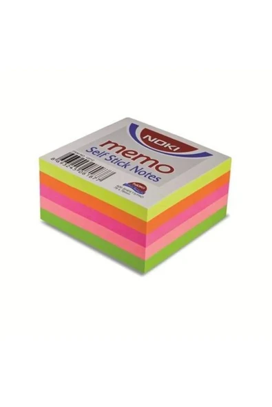 Noki Memo 12012 75 X 75 Mm Neon Küp Yapışkanlı Not Kağıdı 400 Yaprak Neon ürün görseli