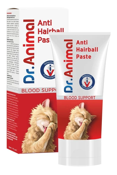 dr. animal anti hairball paste blood support - 1