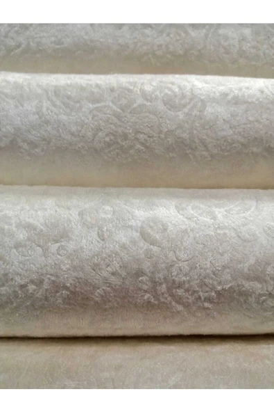 Madame Clean Home Açık Krem Osmanlı Desen Süngerli Koltuk Çekyat Örtüsü - 3