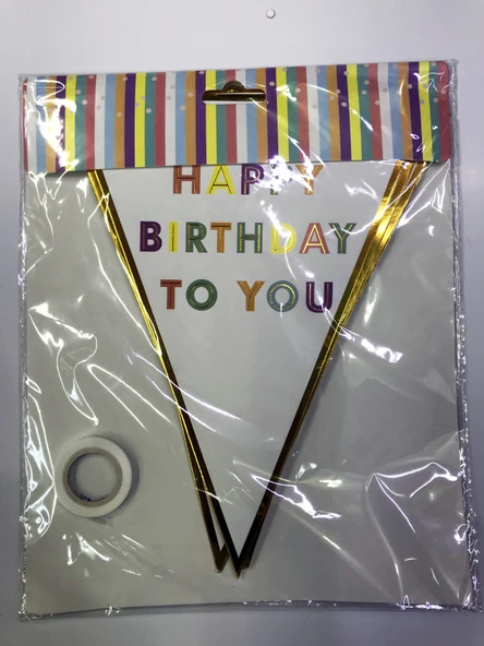 Happy Birthday To You Flama Bayrak Süs - 3