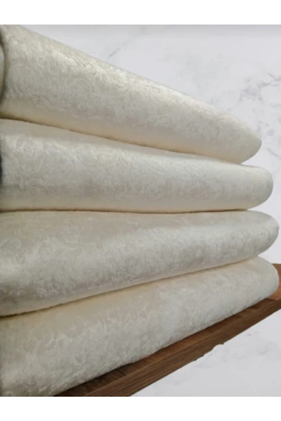 Madame Clean Home Açık Krem Osmanlı Desen Süngerli Koltuk Çekyat Örtüsü - 2