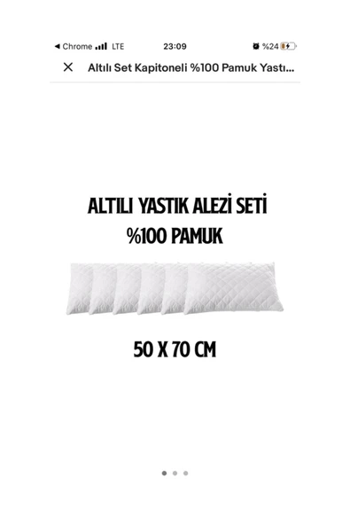 Çapa Home Yastık Alezi 6 Tane, Sıvı Ve Ter Geçirmez - Resim 3