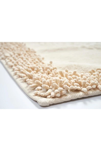 Madame Clean Home Cotton Special 2'li Osmanlı Desen Pamuklu Klozet Takımı Cappicino - 4