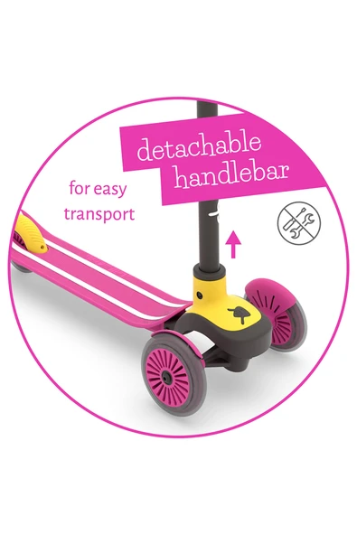 Chillafish Scotti 3 Tekerlekli Scooter - Pembe - 6