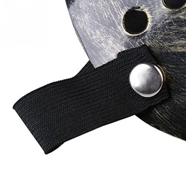 Jason Maskesi Hannibal Maskesi Metal Gümüş Renk 20x25 Cm - Resim 3