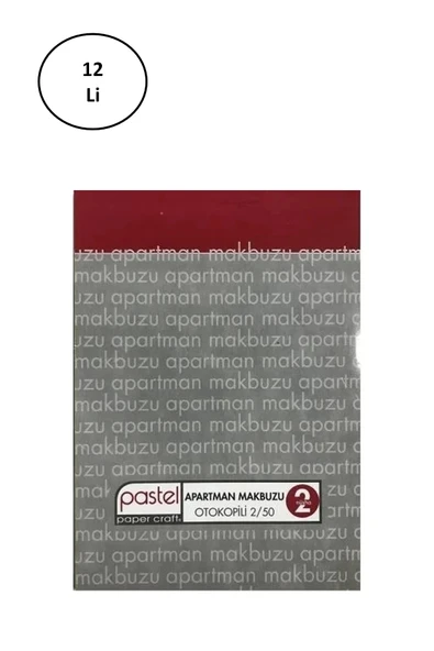 Apartman Makbuzu Otokopili 2-50 Nüsha 12'li - 2
