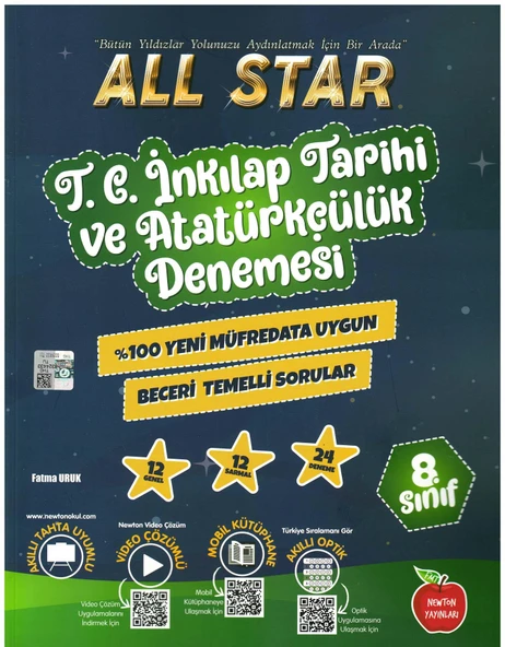 Newton 8.Sınıf All Star T.C. İnkılap Tarihi ve Ataürkçülük Denemesi