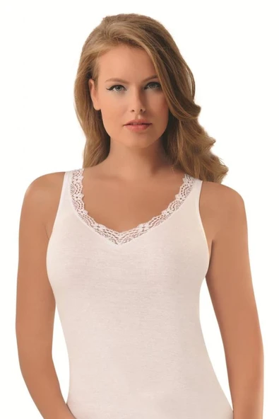 6 Adet Nbb Bayan Ribana Dantelli Geniş Askılı Atlet 678 ürün görseli