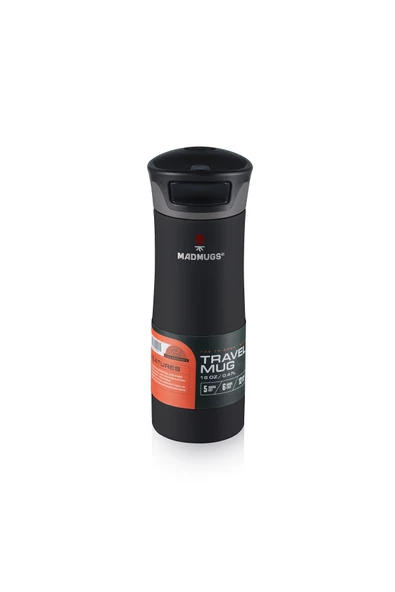 MADMUGS Travel Mug Termos Bardak 0.47 lt Black - 3