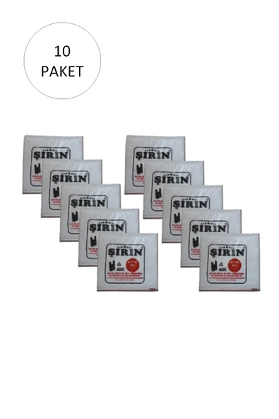 Beyaz Kalın Atlet Poşet Büyük Boy 30x57 Cm 1 Kg 10 Paket (Takriben 450 Adet) ürün görseli