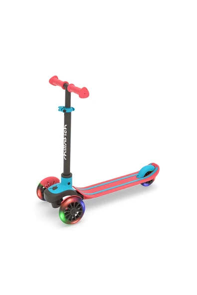 Chillafish Scotti Glow 3 Tekerlekli Işıklı Scooter - Kırmızı - 4