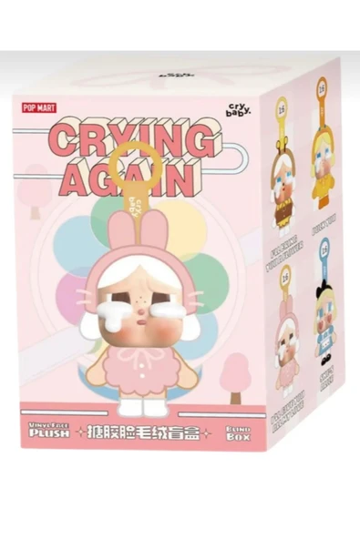 tinyshop kids store Crying Again Cry Baby Çanta Charmı Aksesuar-1Adet Anahtarlık Peluş-labubu - 3