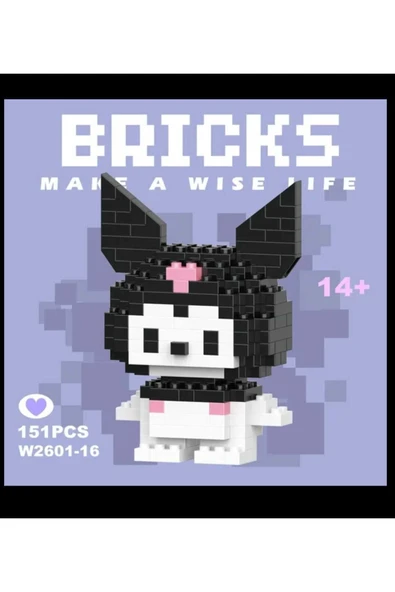 Kaptan Mavi Bricks Sanrio Kuromi 3d Yapboz Puzzle Yapı Oyuncakları - 2
