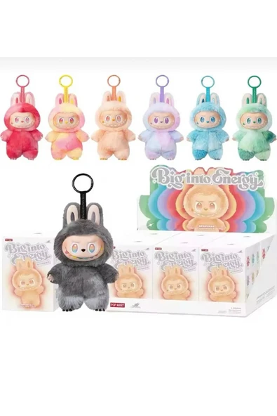 tinyshop kids store Pop Mart Labubu Big into Energy Series-Vinyl Plush Pendant Blind Box Anahtarlık ürün görseli