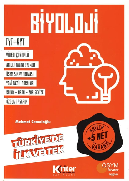 Kriter Akademi Tyt-Ayt Biyoloji