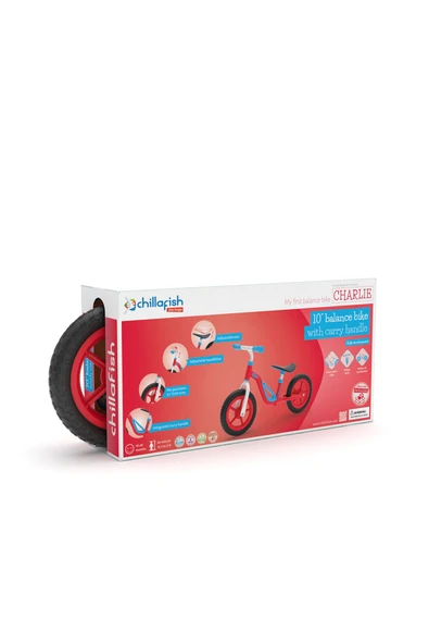 Chillafish Charlie - Denge Bisikleti (10 inç) - Kırmızı - 2