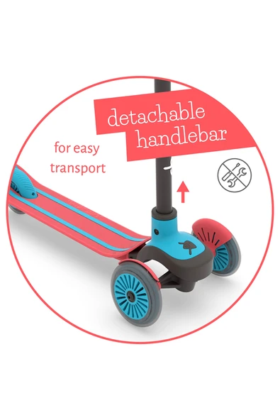 Chillafish Scotti 3 Tekerlekli Scooter - Kırmızı - 6