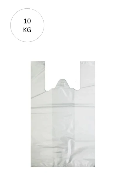 Beyaz Atlet Poşet Orta Boy 29x50 cm Takriben 850 Adet 10 Kg ürün görseli