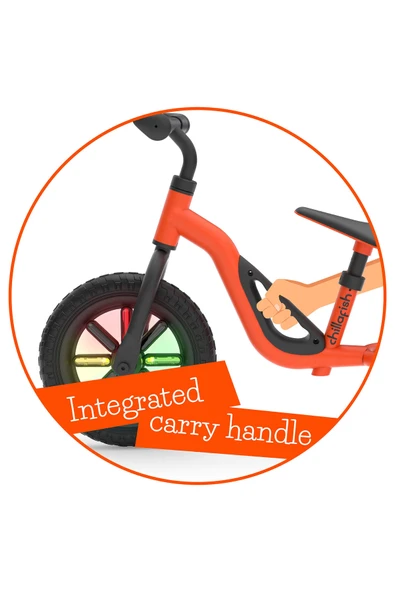 Chillafish Charlie Glow - Işıklı Denge Bisikleti (10 inç) - Orange - 5