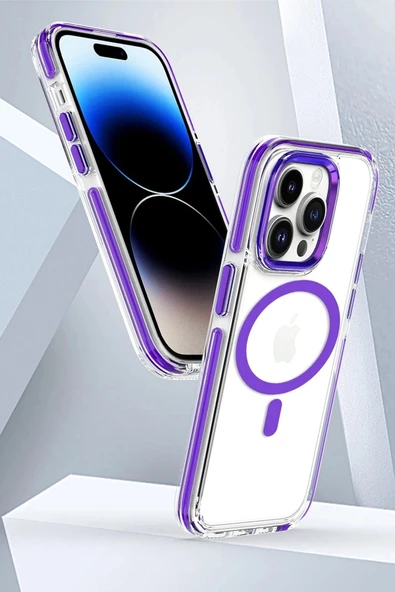 iPhone 14 Pro Max Bella Magsafe Kapak - Turuncu - Resim 8