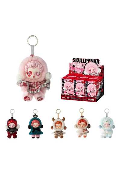 tinyshop kids store Skullpanda winter symphony çanta charmı peluş,labubu - 1