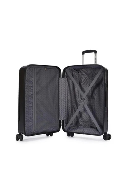 Pierre Cardin Trolley Valiz Siyah Büyük Boy 04PC8009-01-SY - 3