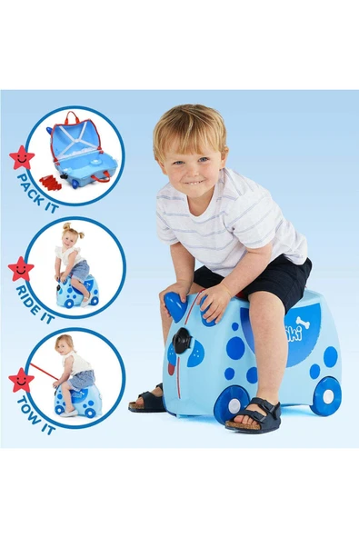 Trunki Çocuk Bavulu - Köpek Dougie Dog - 4