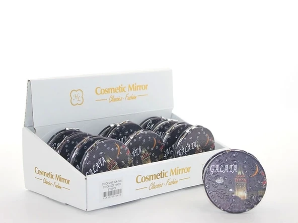 Taşlı İstanbul Tasarımı El Aynası İnce Alk2480 ürün görseli