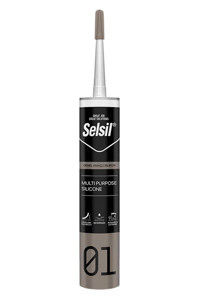 Selsil Genel Amaçlı Şeffaf Silikon 280gr ürün görseli