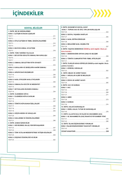 8. Sınıfa Hazırlık Tüm Dersler Yaz Tatil Kitabı Dijital Çözümlü Soru Bankası - Resim 3