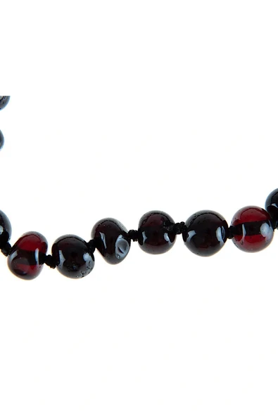 Babyjem Orjinal Sertifikalı Kehribar Bebek Bilekliği Vişne - 4