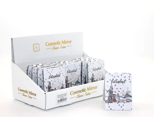 Taşlı İstanbul Tasarımı El Aynası İnce Alk2620 ürün görseli