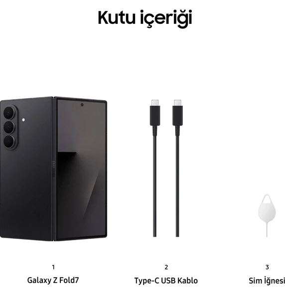 Samsung Galaxy Z Fold 7 1 TB 16 GB Siyah - Resim 8