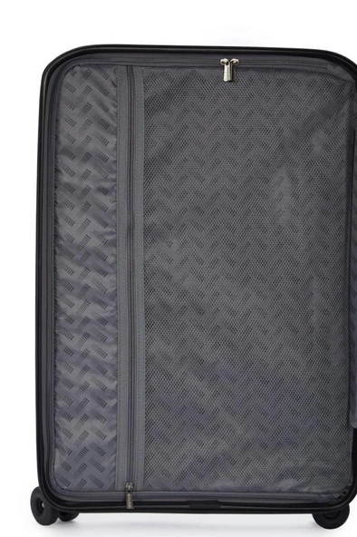 Pierre Cardin Trolley Valiz Siyah Orta Boy 04PC8009-02-SY - Resim 8