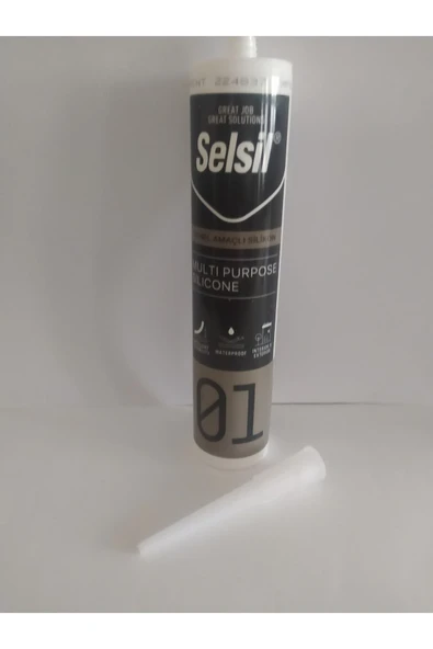 Selsil Genel Amaçlı Silikon Su Geçirmez Cam Doğrama Metal Fayans Için Şeffaf 280gr - Resim 3