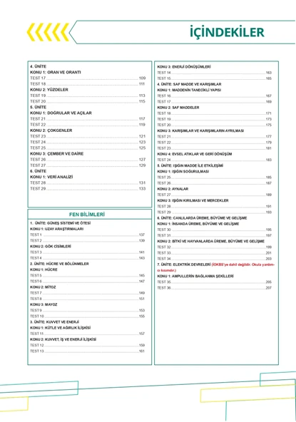 8. Sınıfa Hazırlık Tüm Dersler Yaz Tatil Kitabı Dijital Çözümlü Soru Bankası - Resim 4
