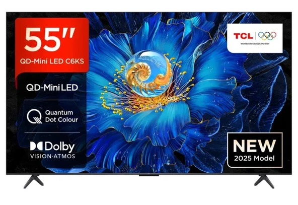 Tcl 55C6KS 55'' 139 Ekran Uydu Alıcılı 4K Ultra HD MiniLED Google TV - Resim 4