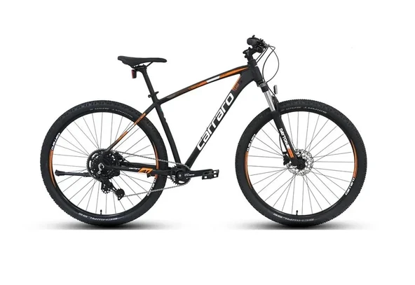 CARRARO DAYTONA 909 ERKEK DAĞ BİSİKLETİ 480H HD 29 JANT 9 VİTES MAT SİYAH BEYAZ TURUNCU ürün görseli 1