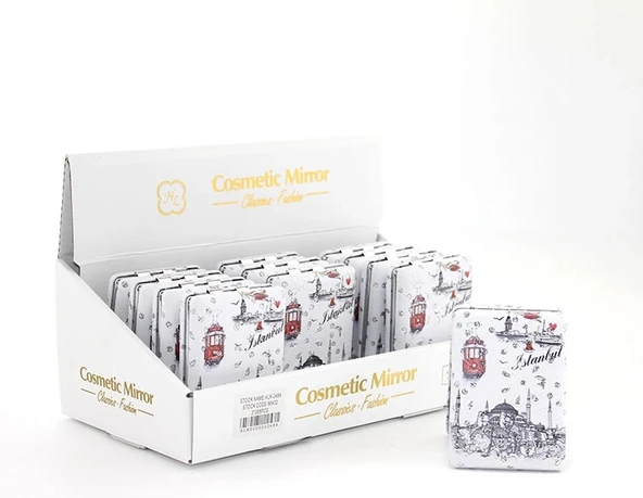 Taşlı İstanbul Tasarımı El Aynası Kalın Alk2484 ürün görseli