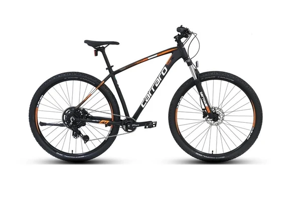 CARRARO DAYTONA 909 ERKEK DAĞ BİSİKLETİ 440H HD 29 JANT 9 VİTES MAT SİYAH BEYAZ TURUNCU - 1