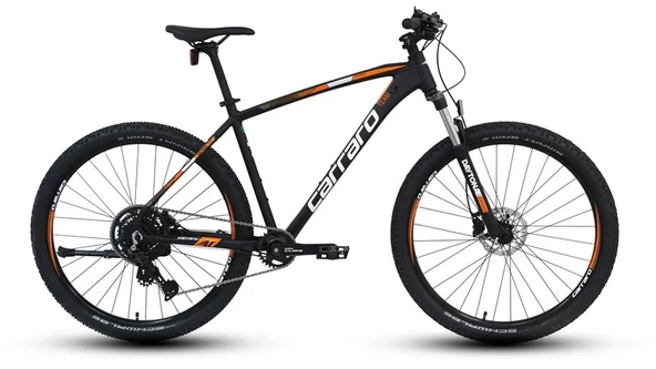 CARRARO DAYTONA 709 ERKEK DAĞ BİSİKLETİ 440H HD 27.5 JANT 9 VİTES MAT SİYAH BEYAZ TURUNCU - 1