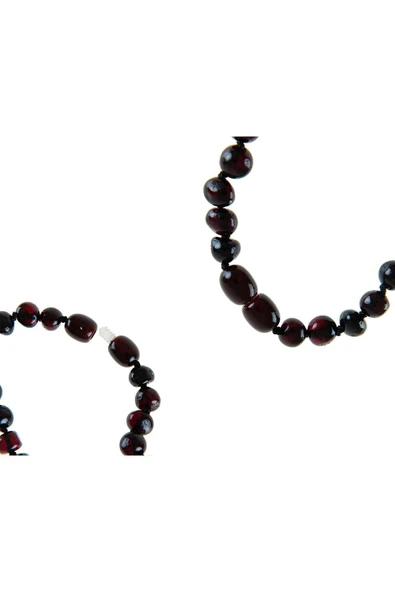 Babyjem Orjinal Sertifikalı Kehribar Bebek Bilekliği Vişne - 5