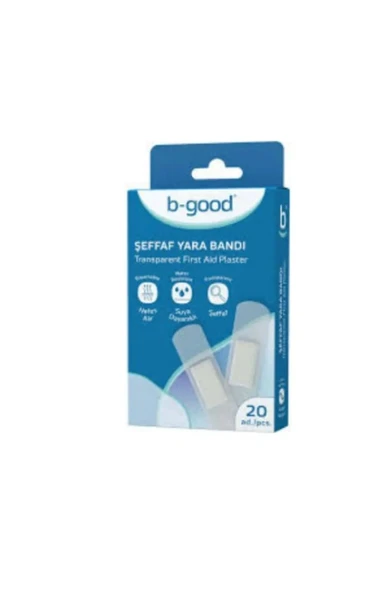 B-GOOD Şeffaf Yara Bandı 20 Adet ürün görseli 1