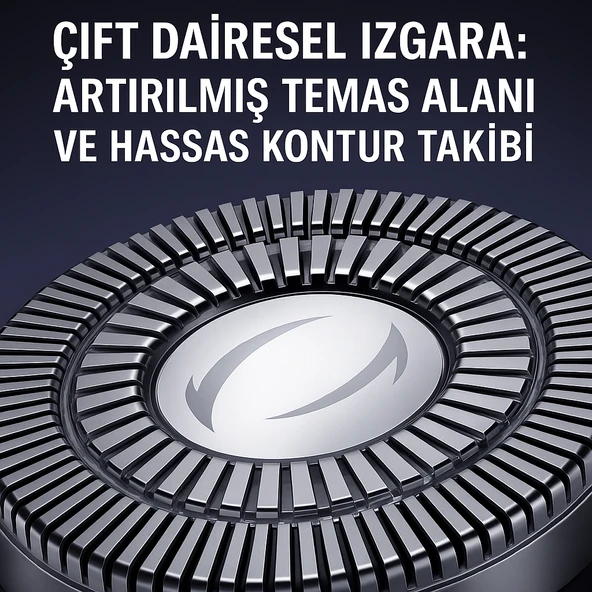 Elektrikli Döner Başlıklı Saç ve Sakal Tıraş Makinesi ,240 Dakika Kullanım Elektrikli Döner Başlıklı Saç ve Sakal Tıraş Makinesi , IPX6 Su Geçirmez 240 Dakika Kullanım - 6