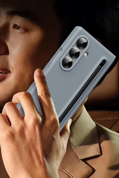 Samsung Galaxy Z Fold 6 Hole Fold Kapak - Titan Gri - Resim 6