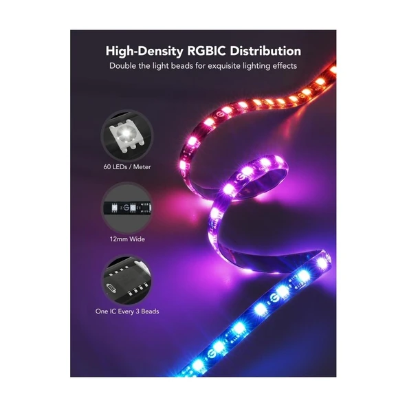 Govee Envisual T2 TV Arkası Led 75-85 Inç - Resim 4