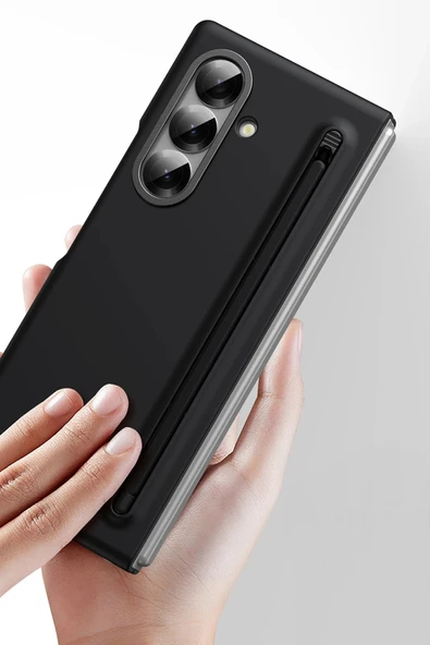 Samsung Galaxy Z Fold 6 Hole Fold Kapak - Siyah - Resim 4