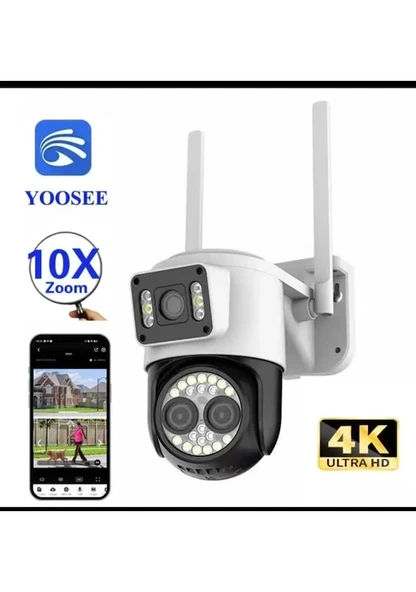 Wifi Çift Kameralıı 10x Zoomlu Dış Mekan