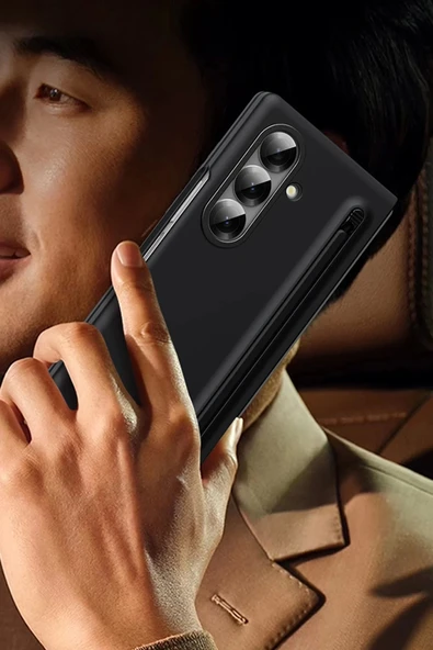 Samsung Galaxy Z Fold 7 Hole Fold Kapak - Siyah ürün görseli 1
