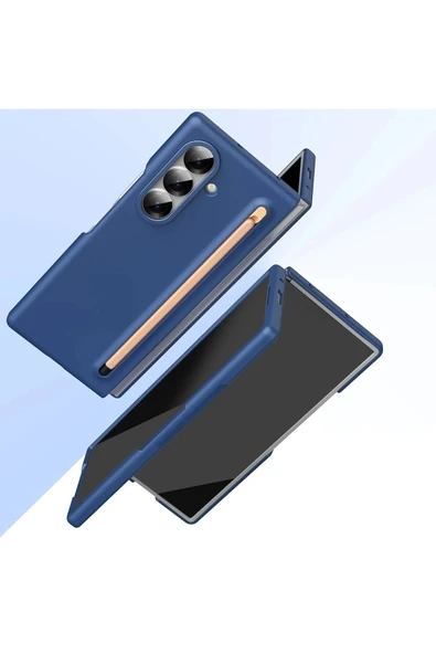 Samsung Galaxy Z Fold 7 Hole Fold Kapak - Lacivert - Resim 5